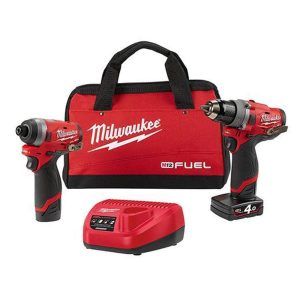 Milwaukee 2 Piece 12V 4.0Ah FUEL Cordless Combo Kit