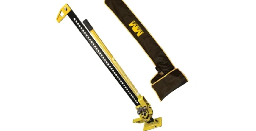 Mean Mother High Lift Jack in use – 48 Inch model showing bar, carriage and handle