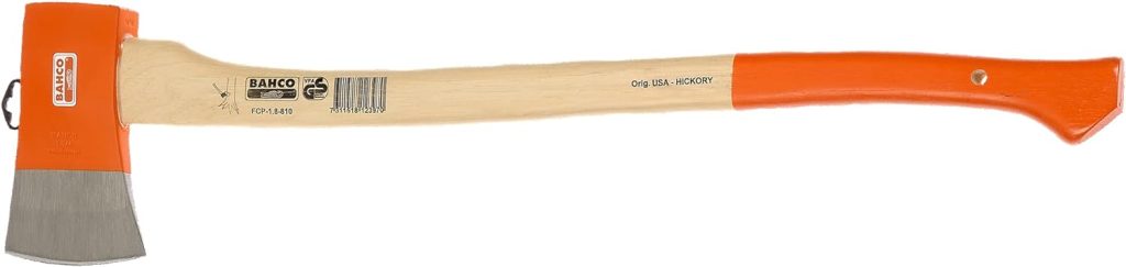 Bahco Felling Axe with Hickory Handle, 800 mm Length