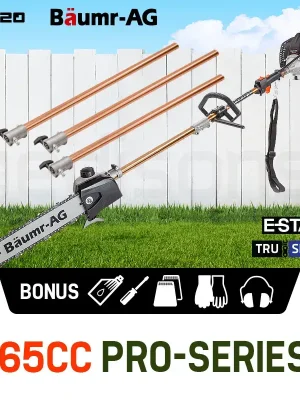 Baumr-AG 65CC Pole Chainsaw Petrol Chain Saw Brush Cutter Brushcutter Tree main