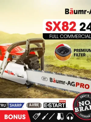 Chainsaw BAUMR-AG Commercial E-Start 24 inch Bar Main