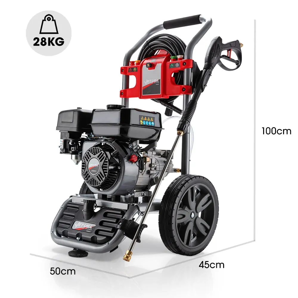JET-USA 4800PSI Pressure Washer cleaning pavers and vehicles