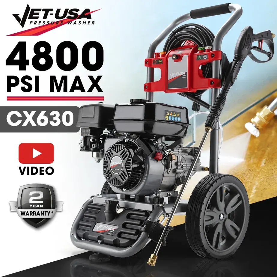 JET-USA 4800PSI Petrol Powered High Pressure Washer