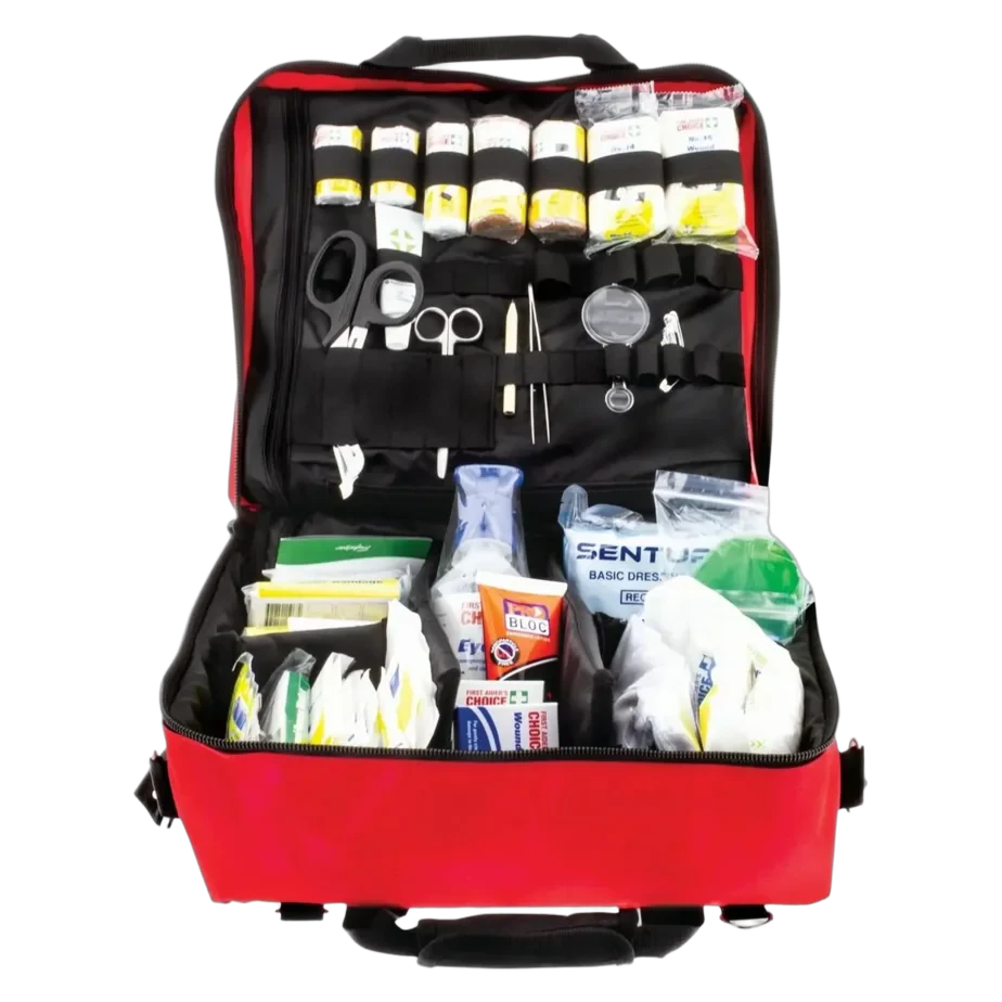 Hulk 4x4 First Aid Kit red soft case - product front view