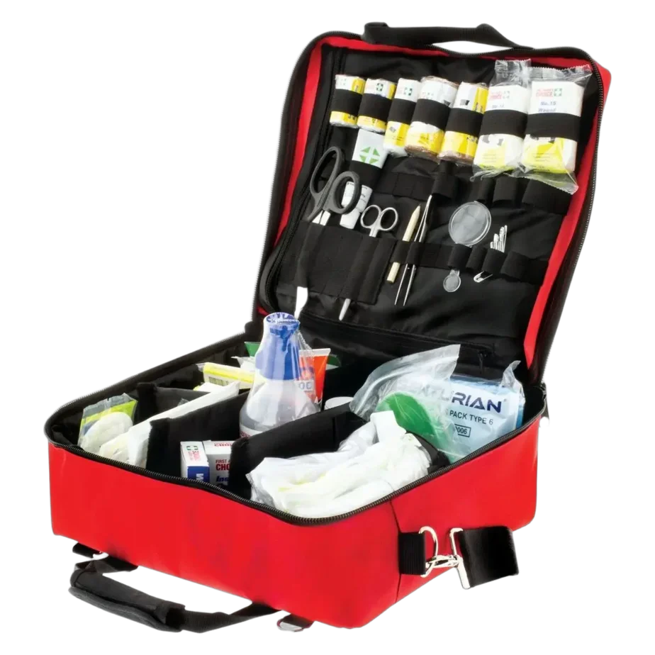 Hulk 4x4 First Aid Kit interior layout and labelled pockets