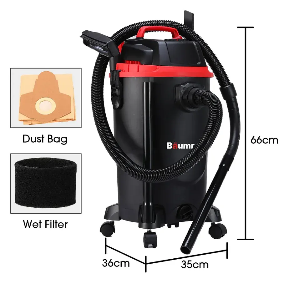 BAUMR-AG wet and dry vacuum accessories, hoses and filter options
